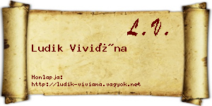 Ludik Viviána névjegykártya